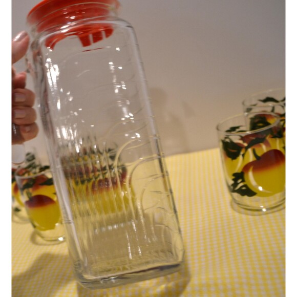 Vintage Its A Beautiful Morning Juice Glasses & Pitcher - Picture 5 of 6